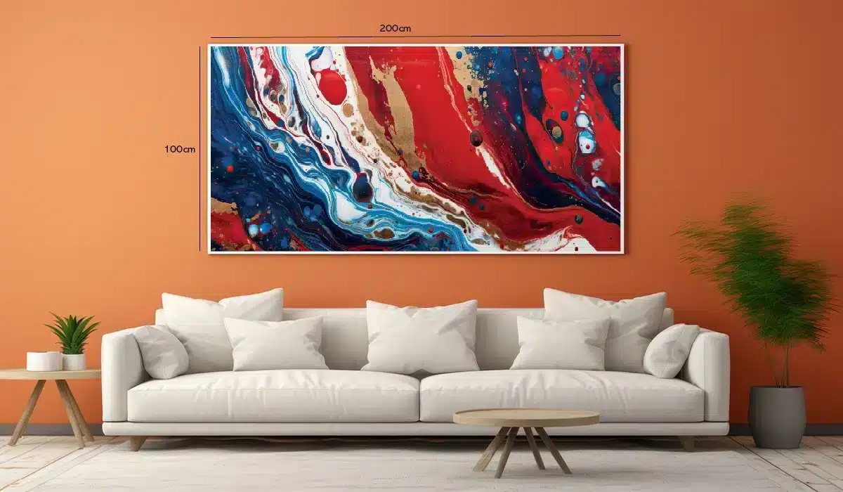 Crimson Azure Flow Plakat