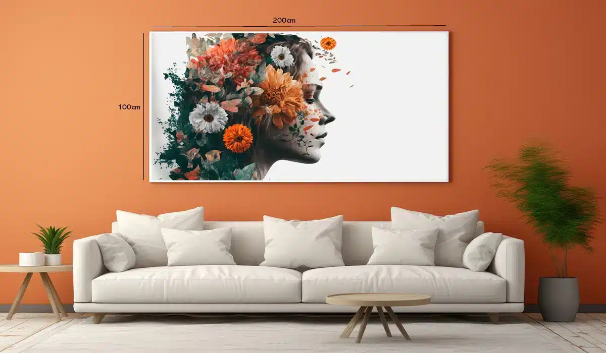 Floral Silhouette Bloom Plakat