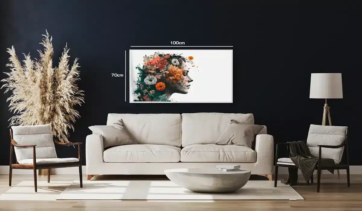 Floral Silhouette Bloom Plakat