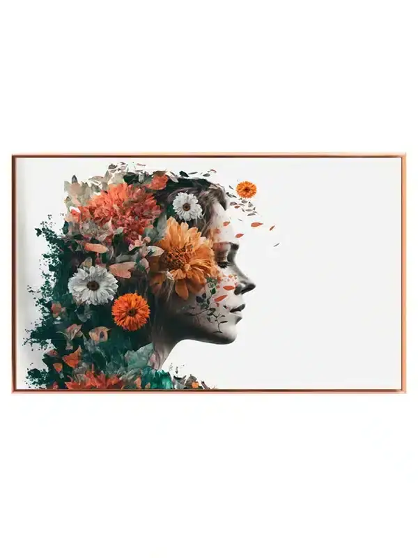 Floral Silhouette Bloom Plakat