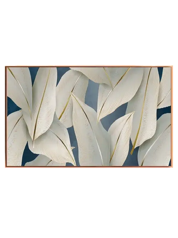 Whispering Ivory Leaves Plakat