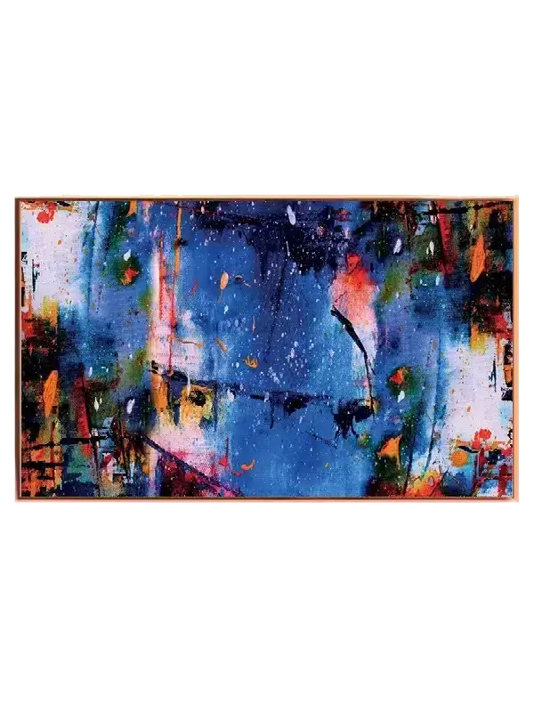Vibrant Blue Chaos Plakat