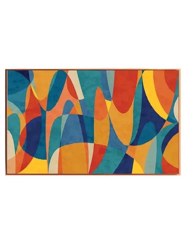Curved Color Harmony Plakat
