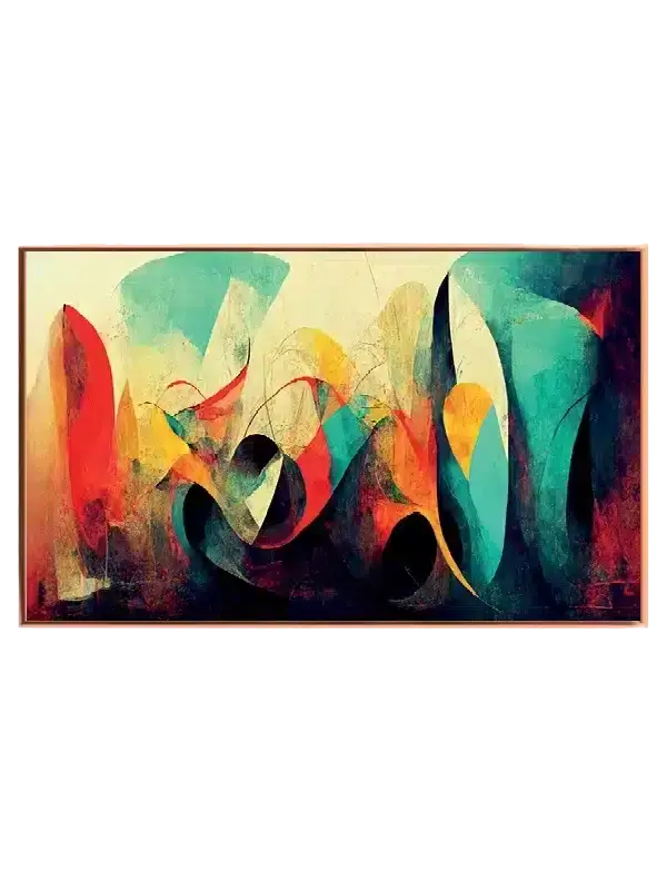 Vibrant Ribbon Layers Plakat