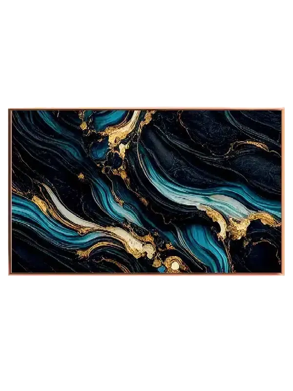 Blue Gold Flow Plakat