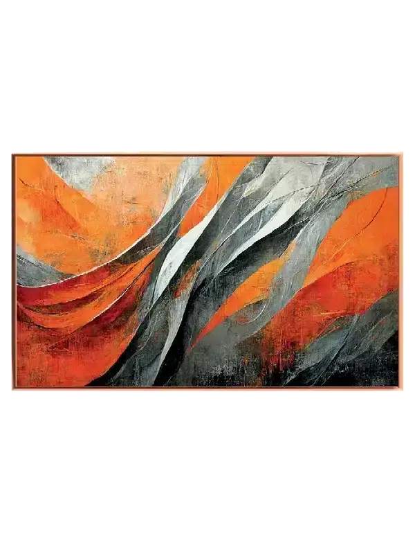 Fiery Ribbon Contours Plakat