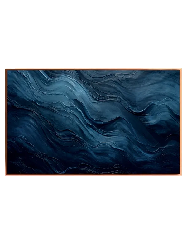 Midnight Wave Contours Plakat
