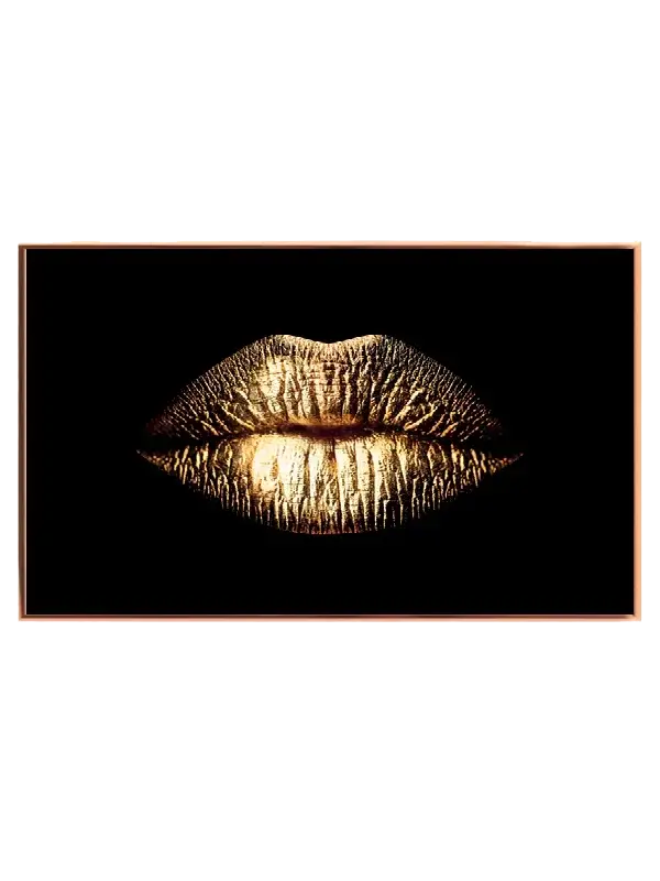 Golden Veined Lips Plakat