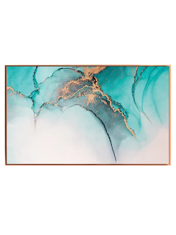Turquoise Vein Flow Plakat