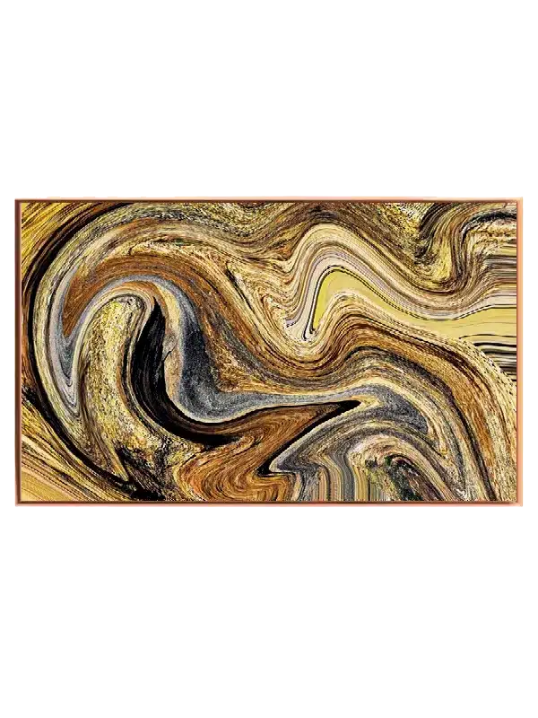 Golden Liquid Flow Plakat