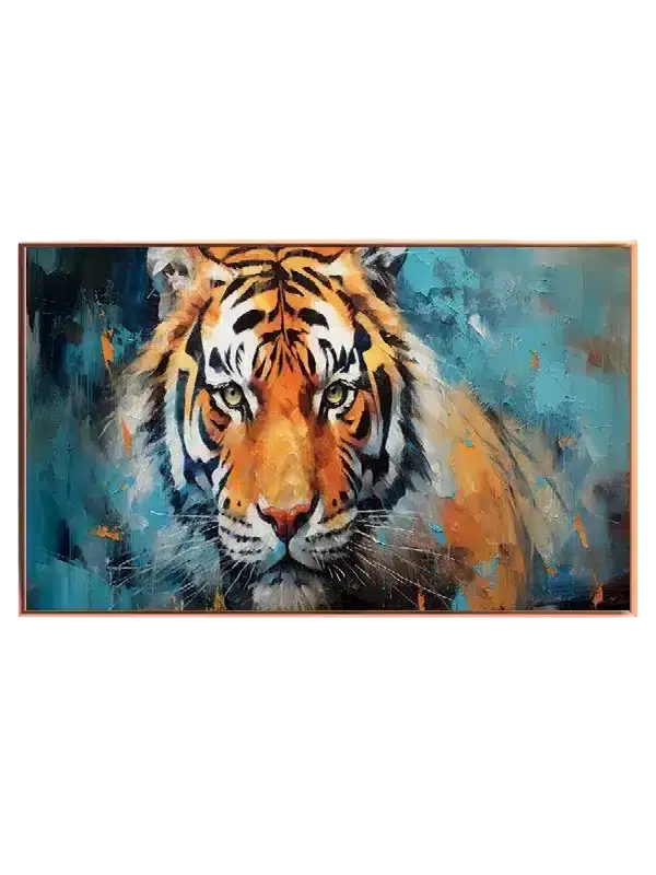 Vibrant Tiger Gaze Plakat