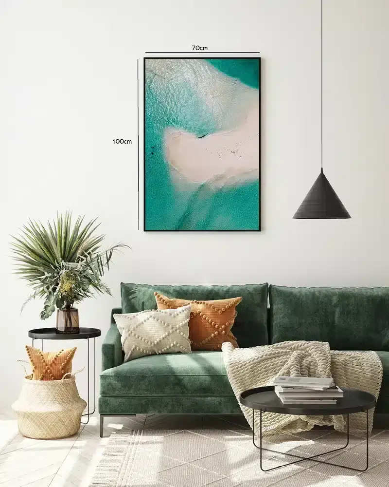 Turkis Strandkant Plakat
