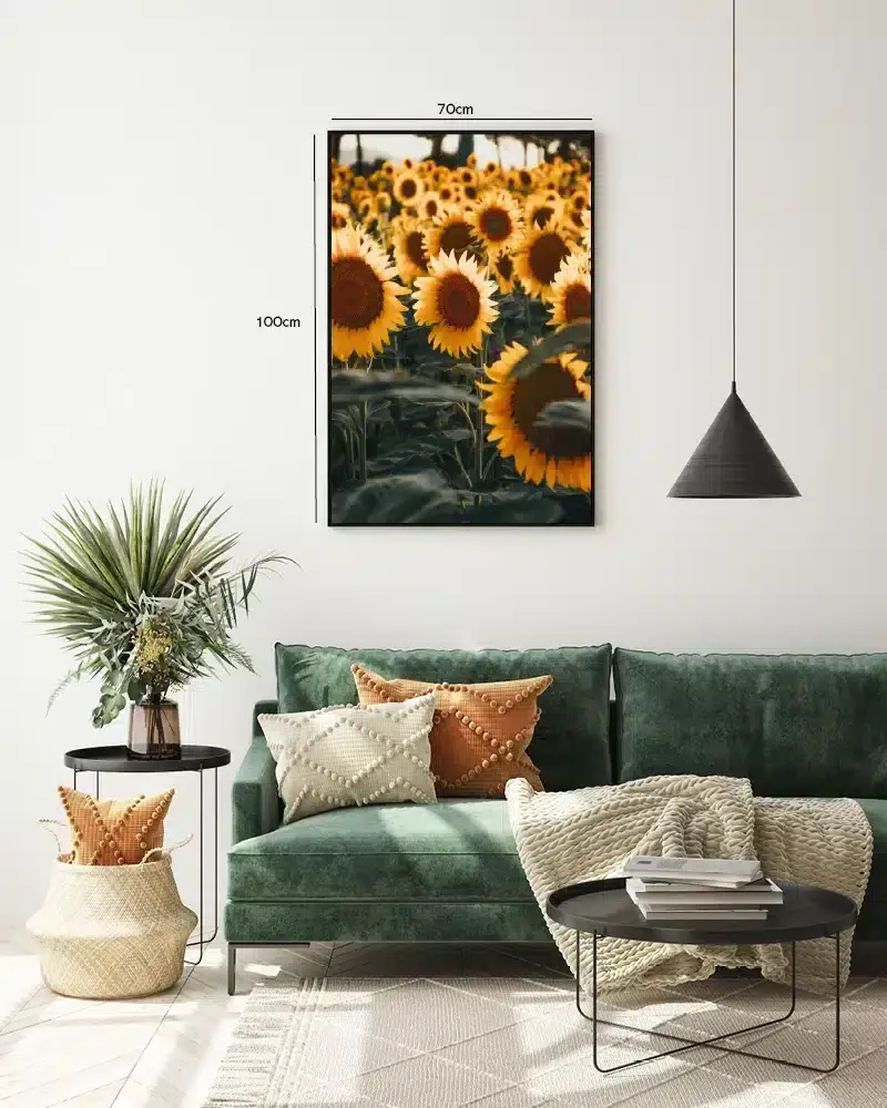 Solsikker i Skumring Plakat
