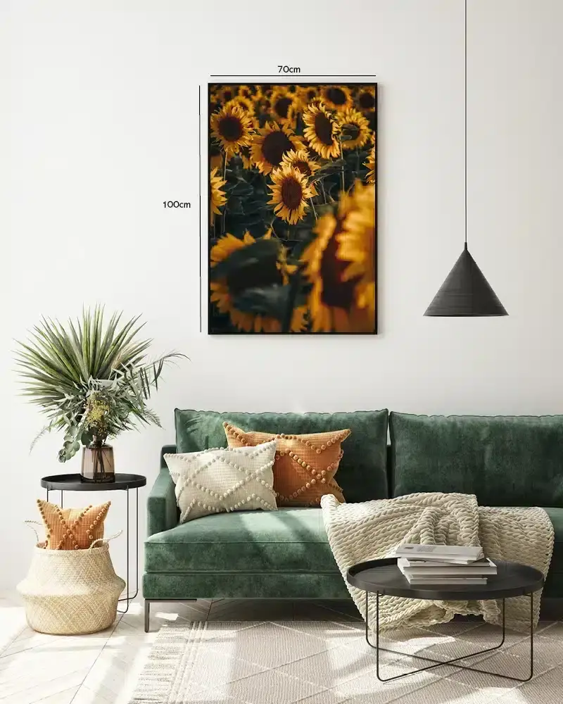 Solsikker i Skumring No1 Plakat