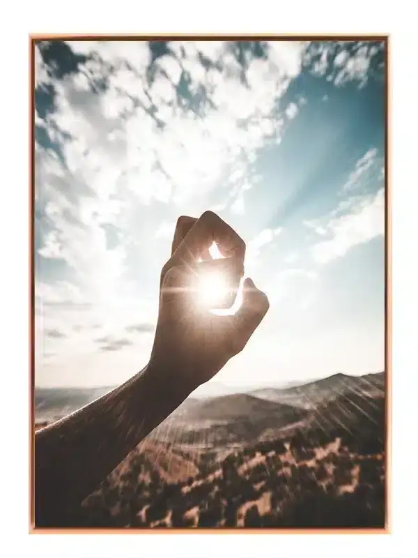 Hånd Om Sollys Plakat