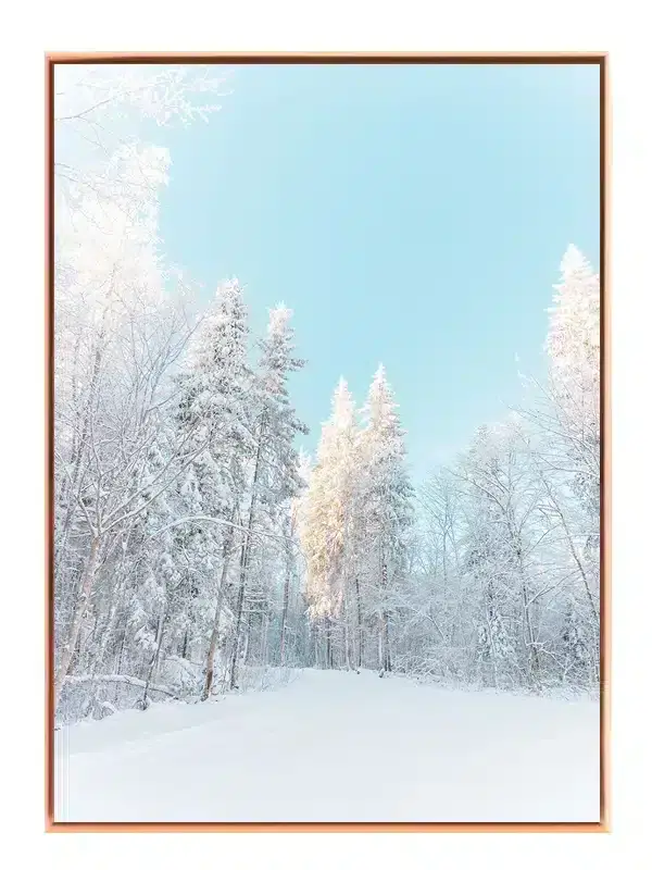 Vinterlys i Fyrreskov Plakat