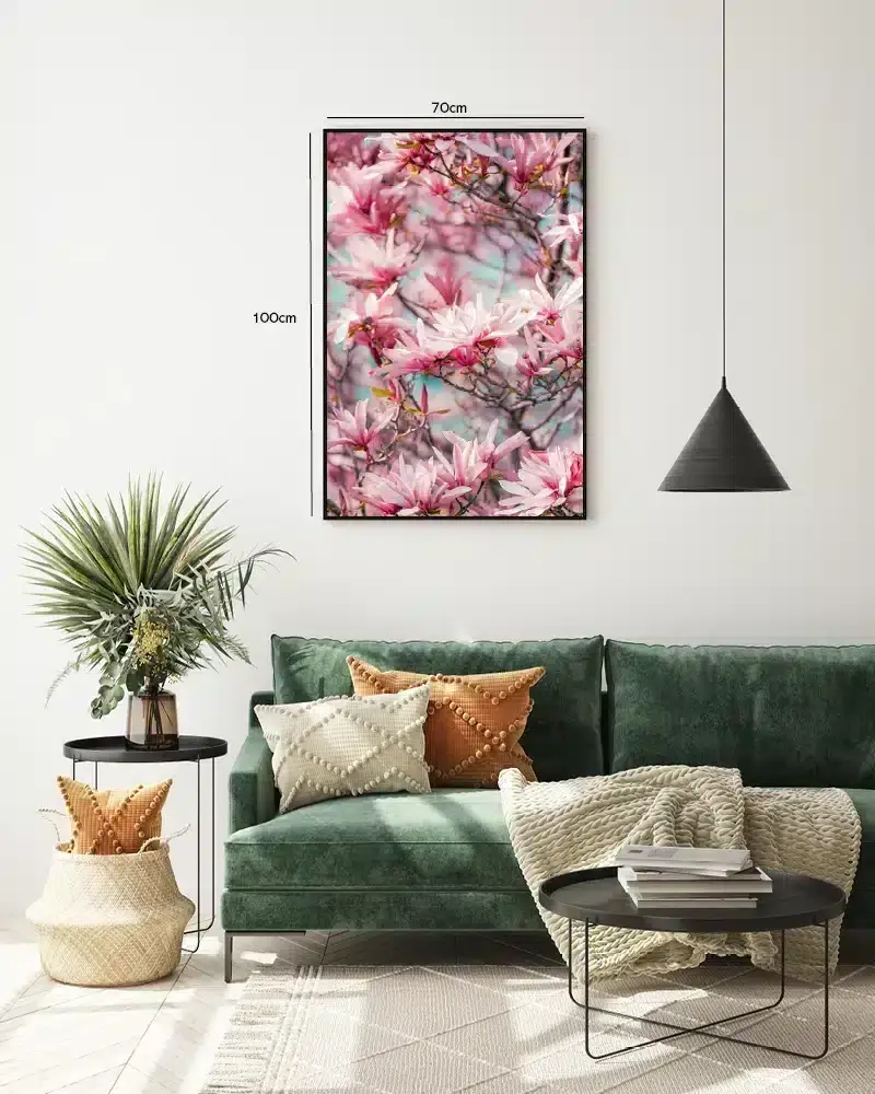 Bløde Rosa Magnoliablomster Plakat