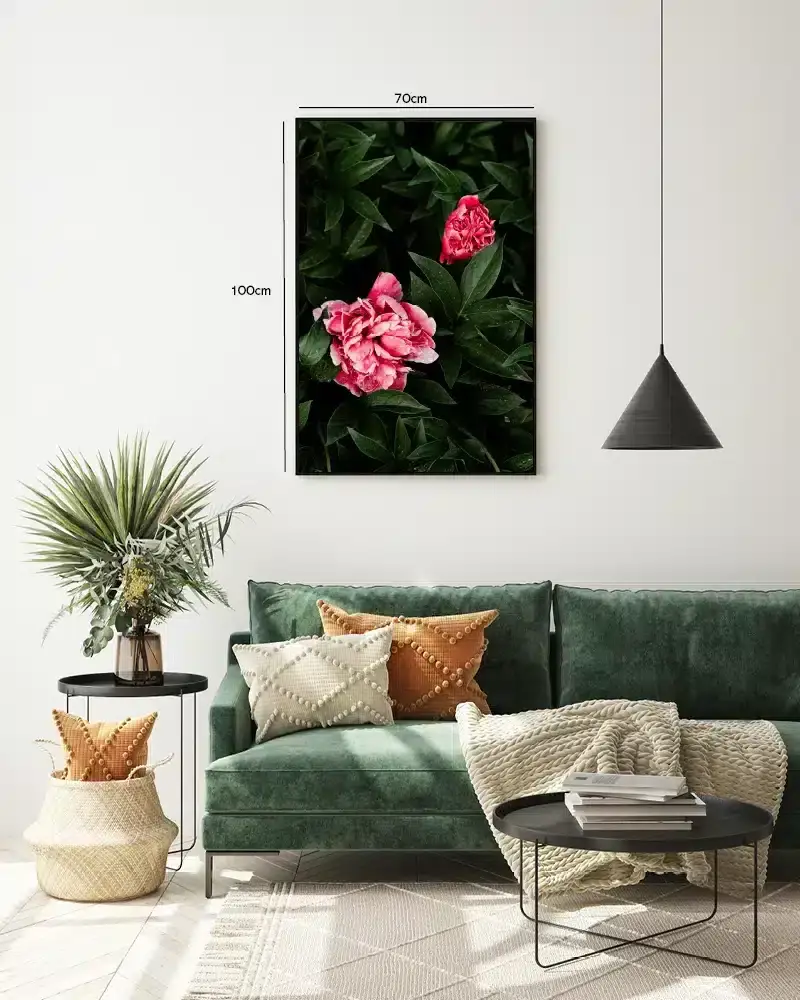 rosa-vandliljer-i-morgenlys-plakat