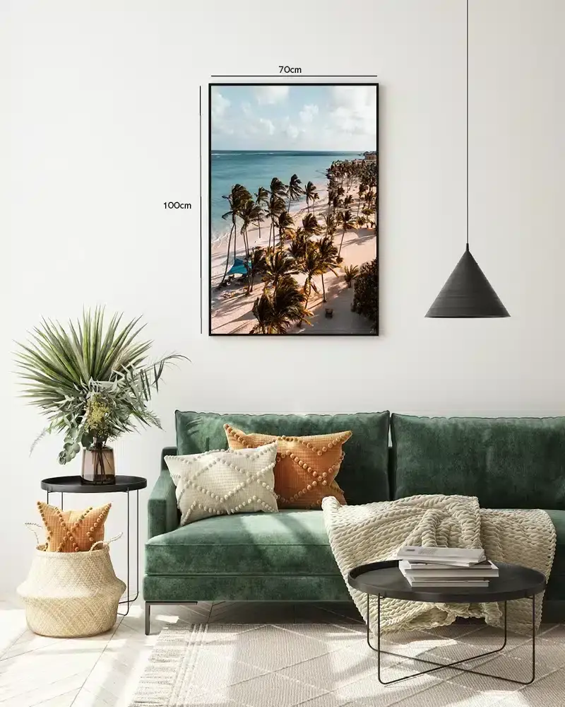 Kystpalmer i Eftermiddagssol Plakat