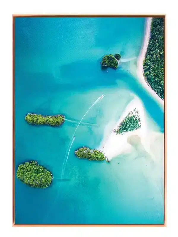 Tropiske Øer Set Oppefra Plakat