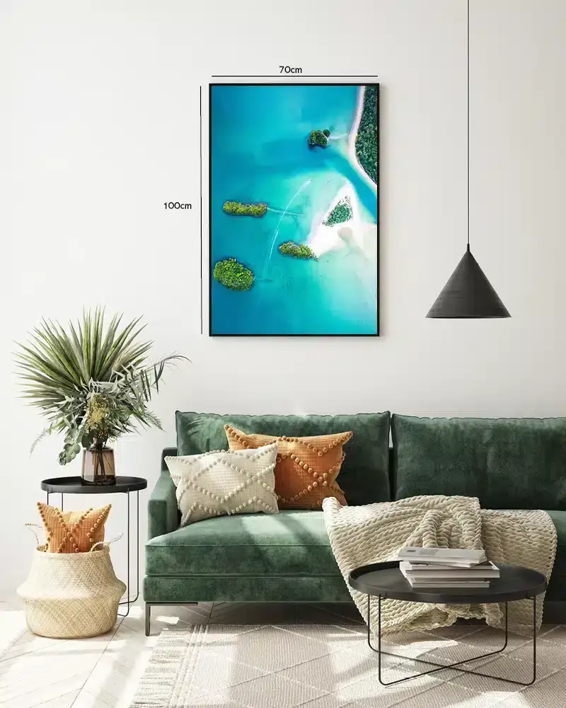 Tropiske Øer Set Oppefra Plakat