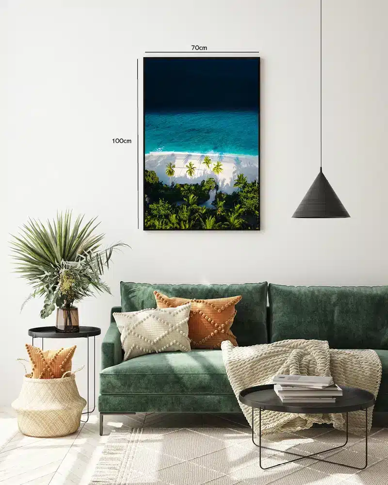 Tropisk Strand og Skygger Plakat