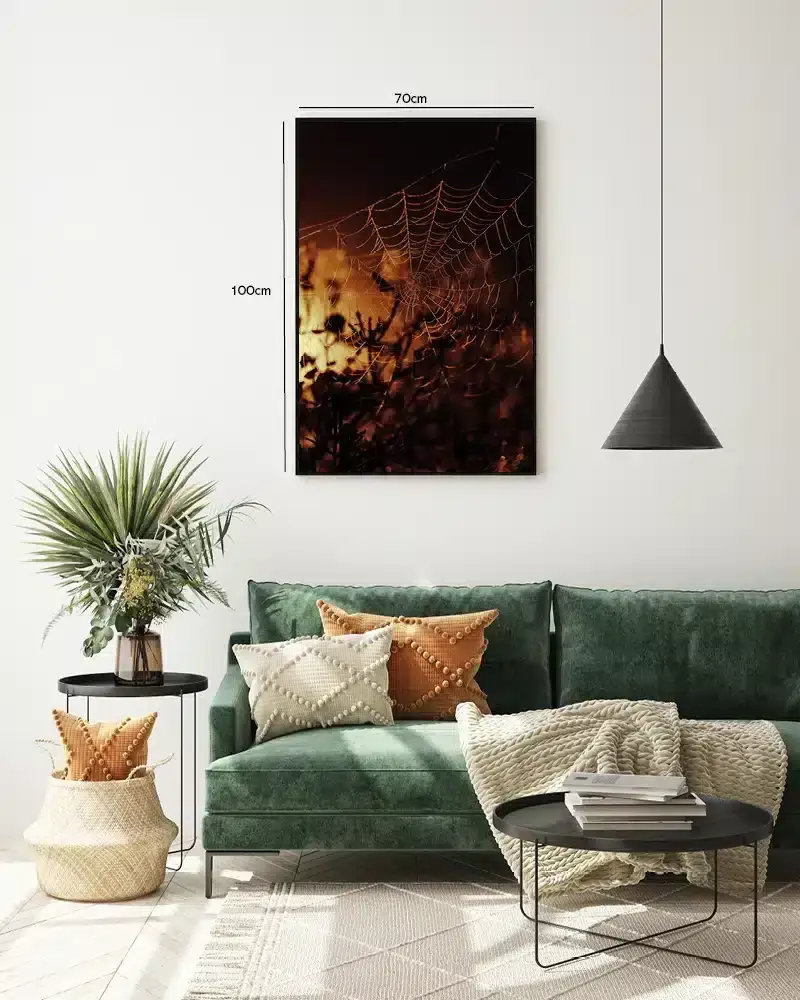 Gyldent Edderkoppespind Plakat