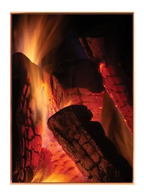 Glødende Forkullet Træ Plakat