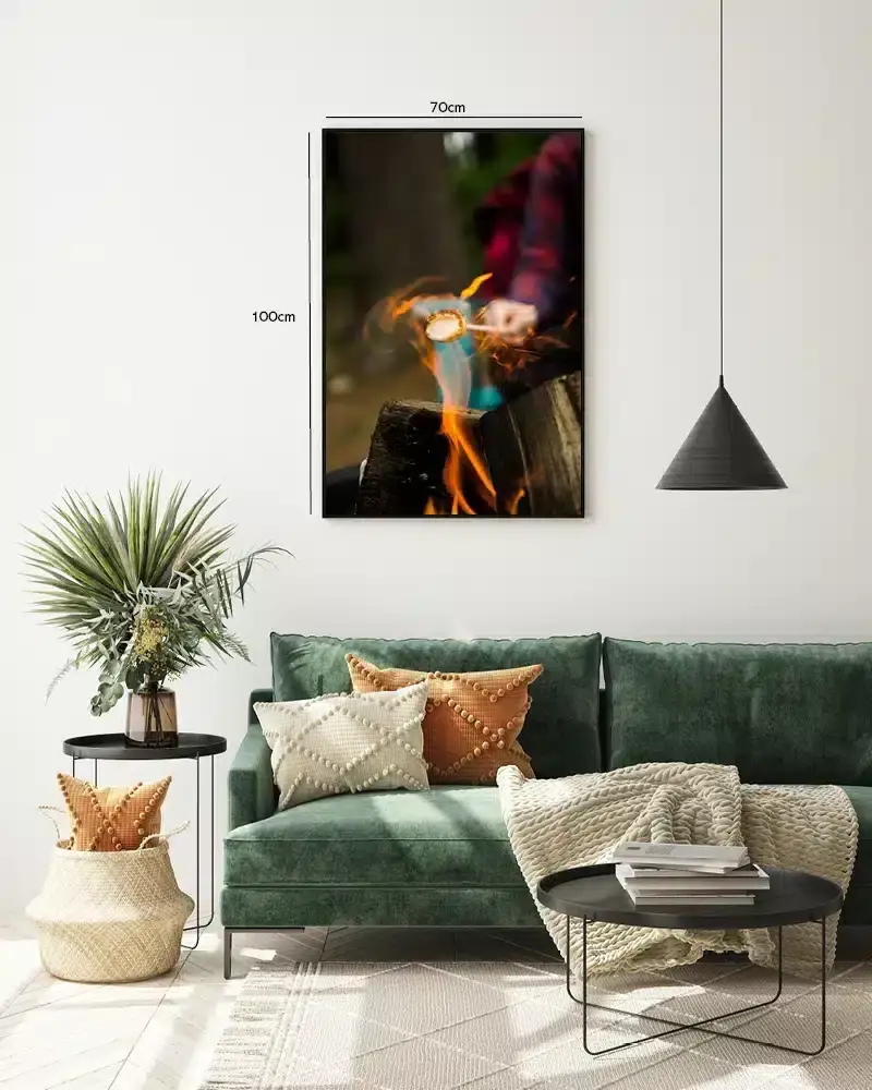 Skumfidus Over Lejrbål Plakat