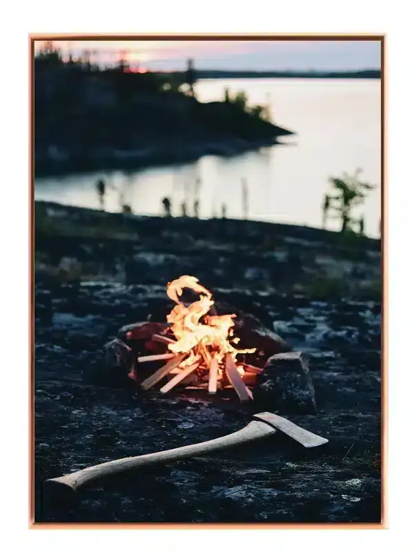 Lejrbål Ved Søen Plakat