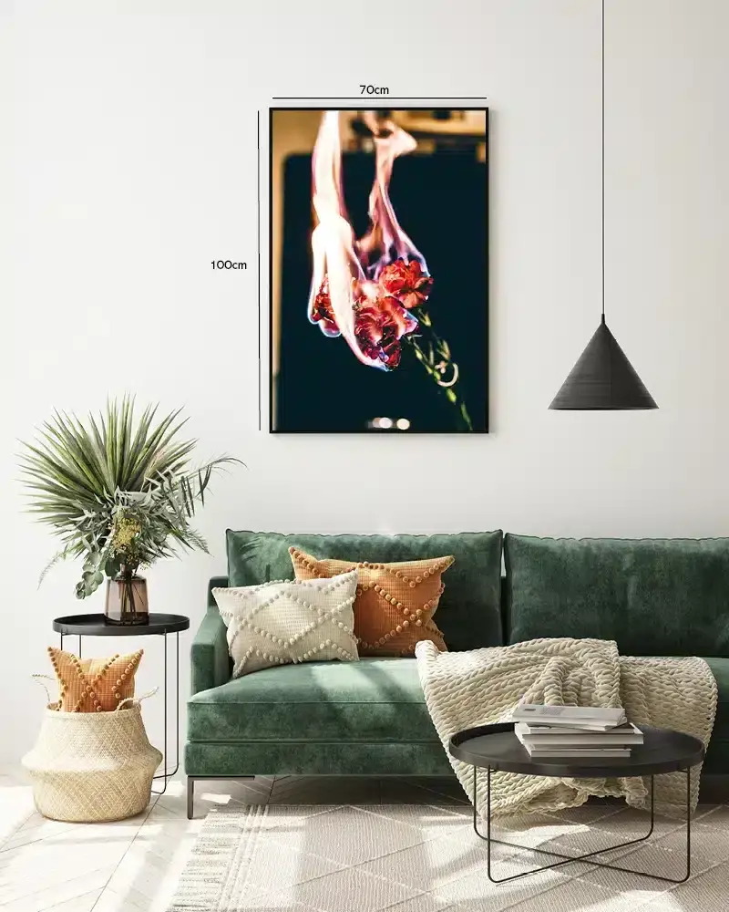 Ildrøde Nelikker Plakat