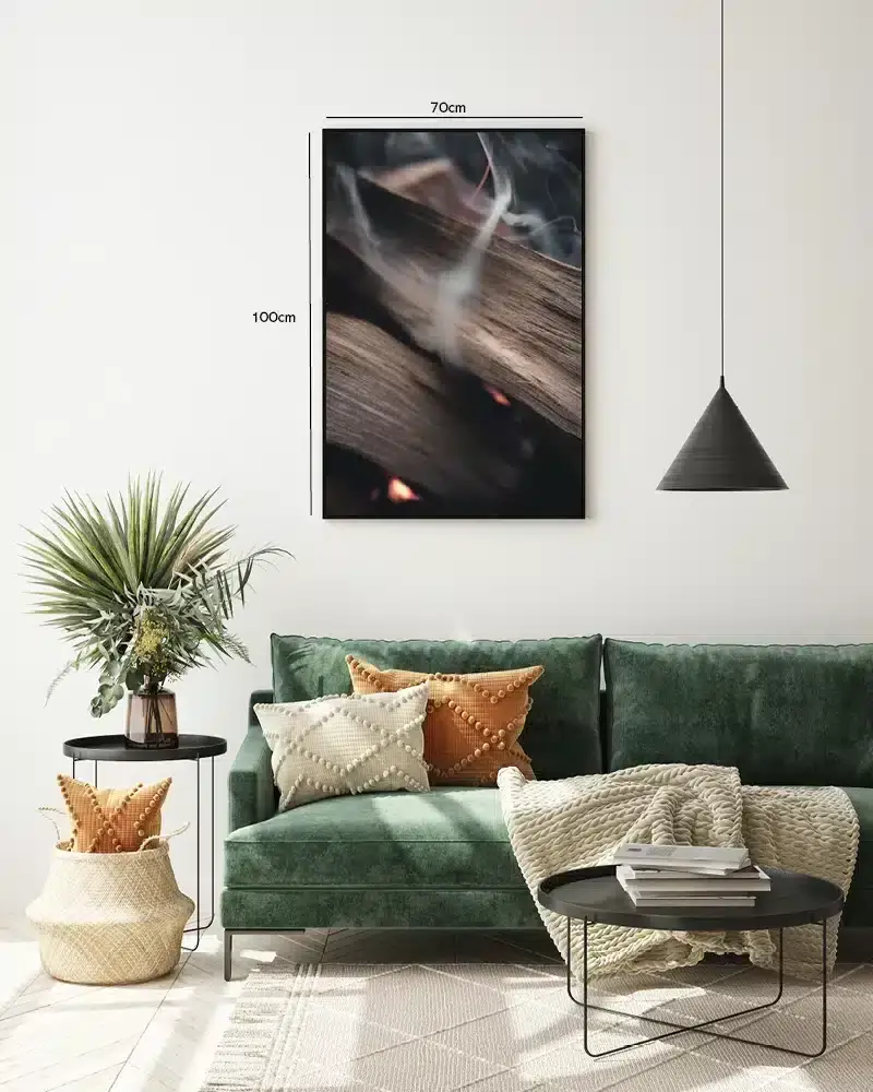 Røg Over Brændende Træ Plakat