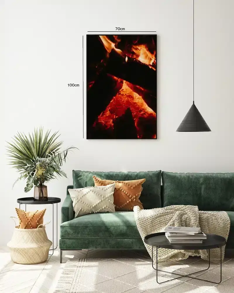 Glødende Bålvarme Plakat
