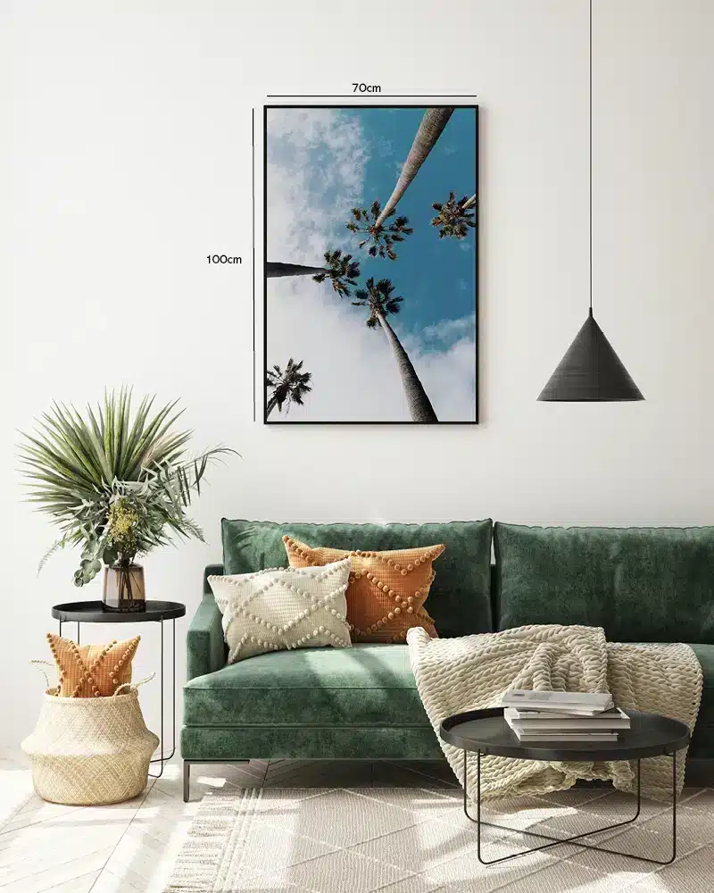 Høje Palmetræer Mod Himmel Plakat
