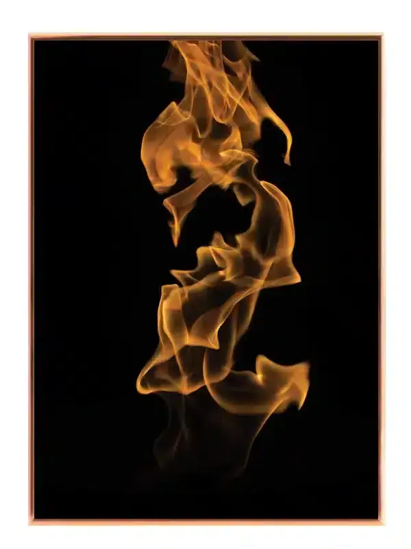 Flammende Silhuet Plakat
