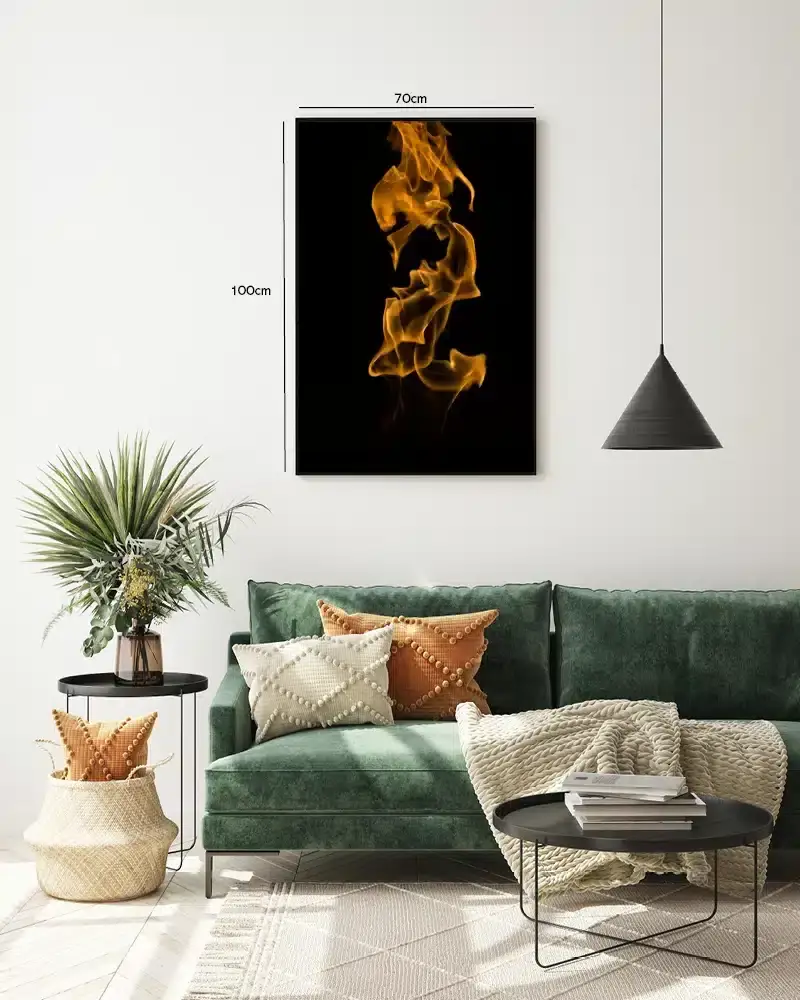 Flammende Silhuet Plakat