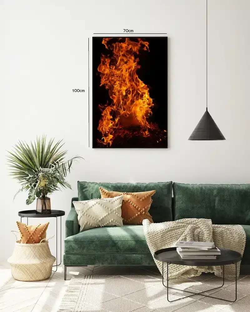 Natlige Flammer Plakat