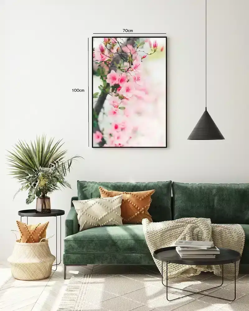 Bløde Lyserøde Azalea Blomster Plakat