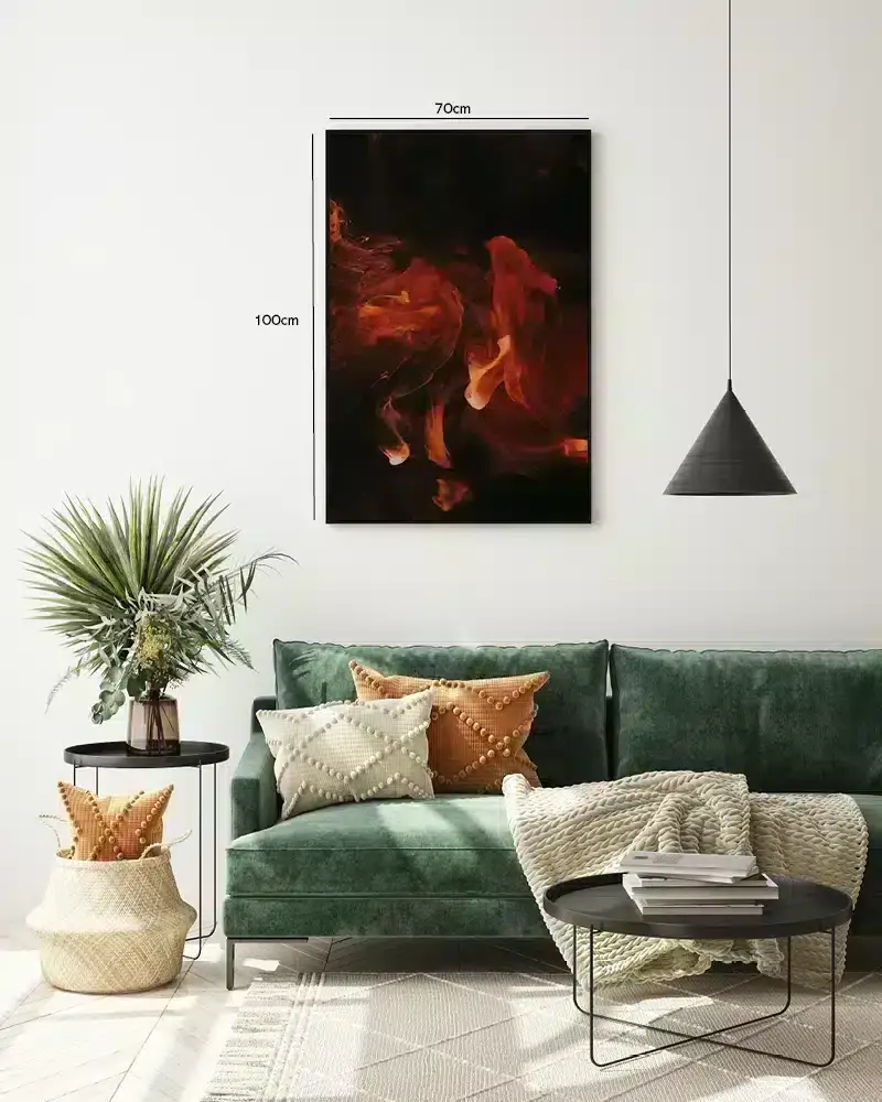 Ravfarvet Røg i Bevægelse Plakat