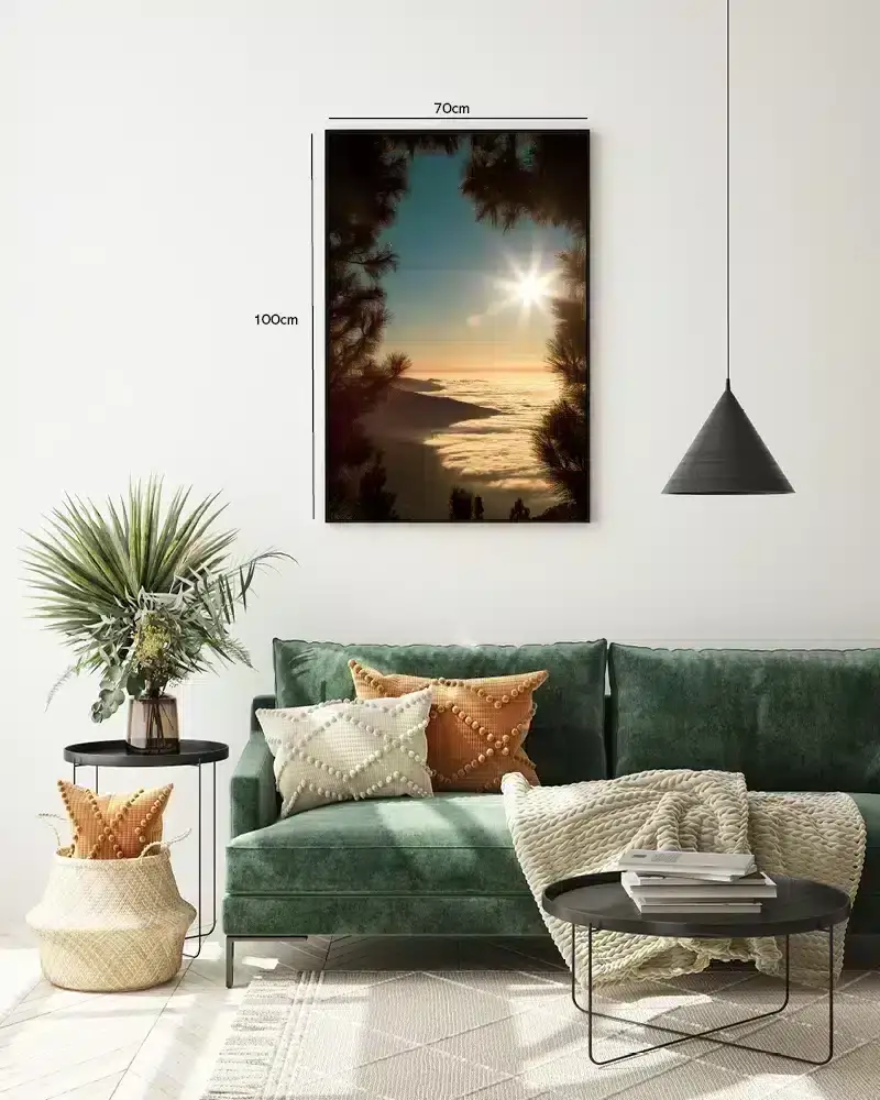 Solopgang Over Skyer Plakat
