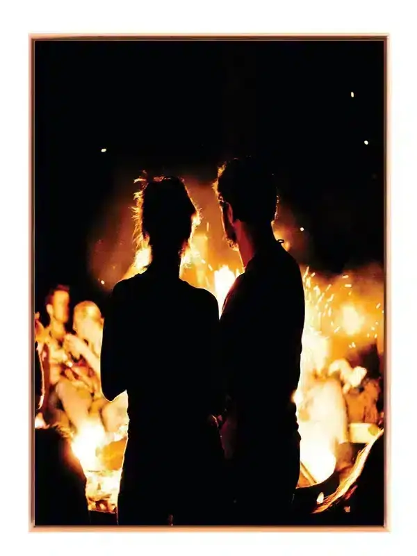 Aften Ved Lejrbålet Plakat