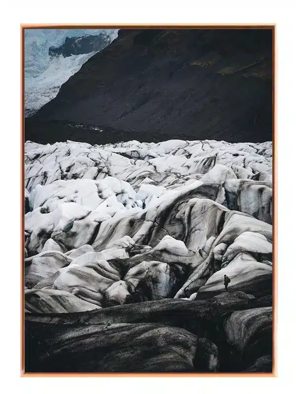 Isbræens Vilde Landskab Plakat