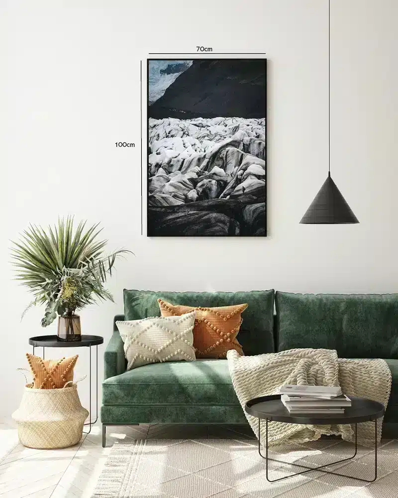 Isbræens Vilde Landskab Plakat