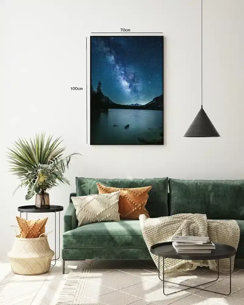 Stjernehimmel Over Bjergsø Plakat