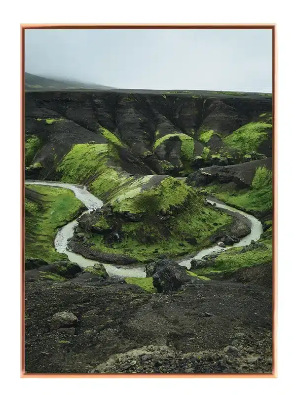 Mosbeklædt Skråning Plakat