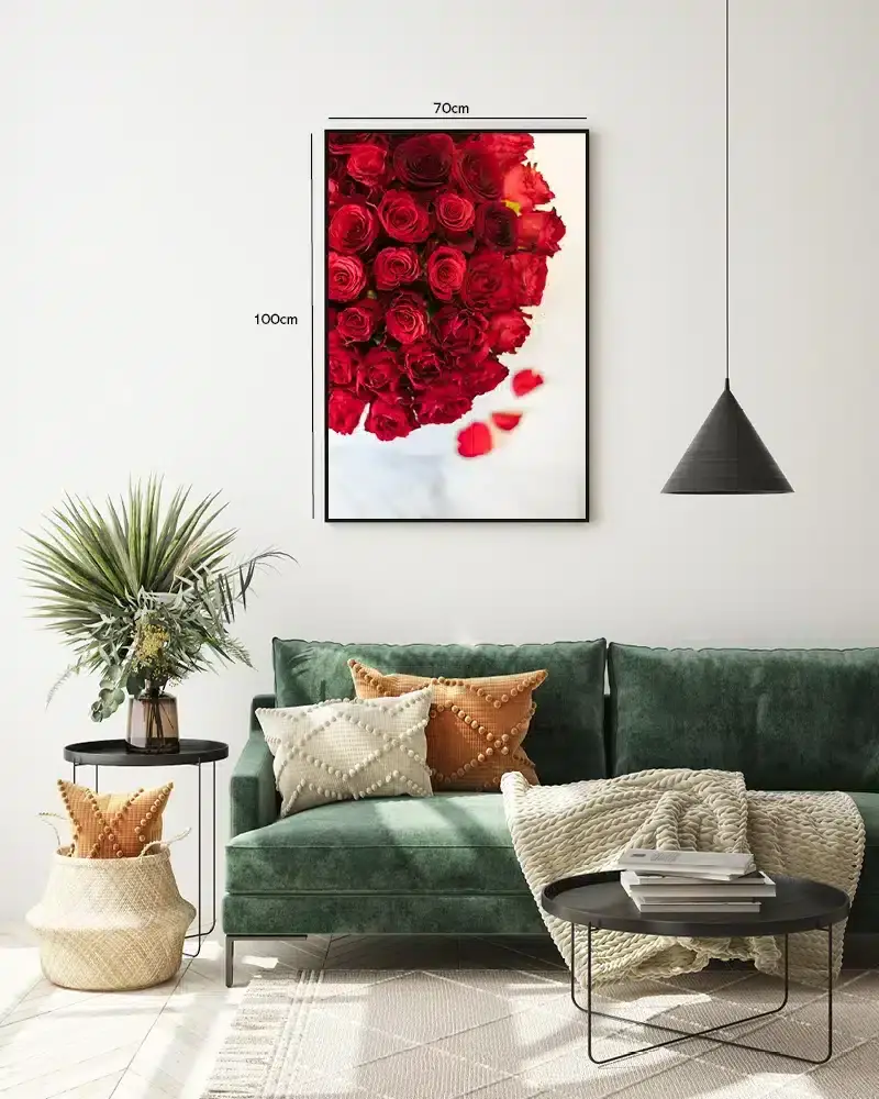 Røde Roser Klynge Plakat