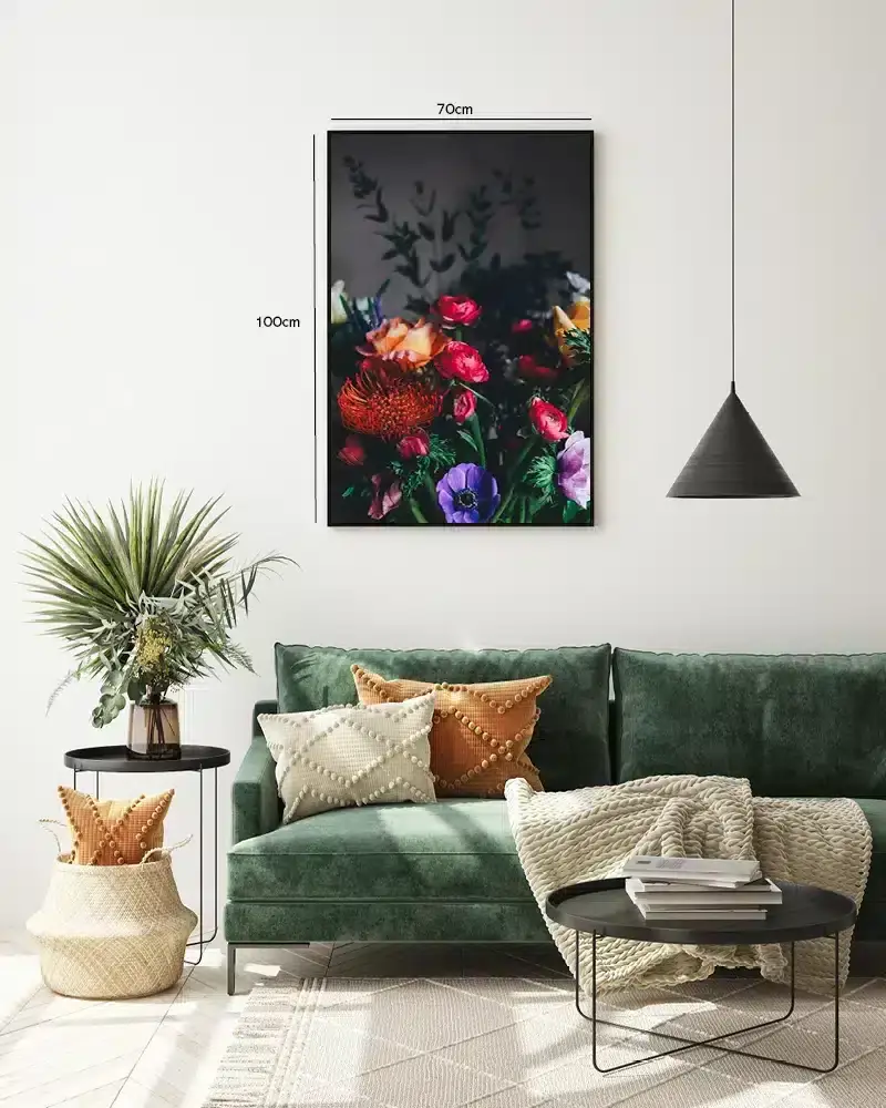 Farverig Vild Blomsterbuket Plakat
