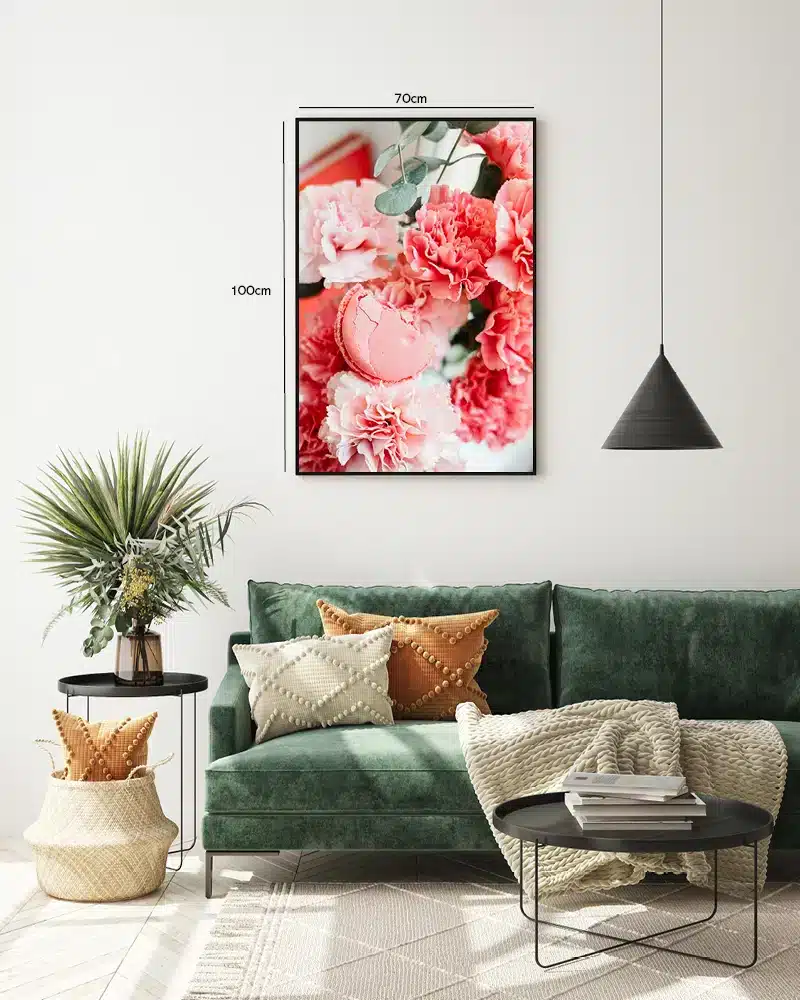 Pink Nelliker og Makron Plakat