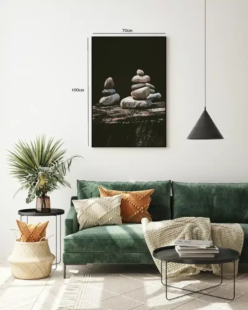 Stenstak i Blødt Lys Plakat