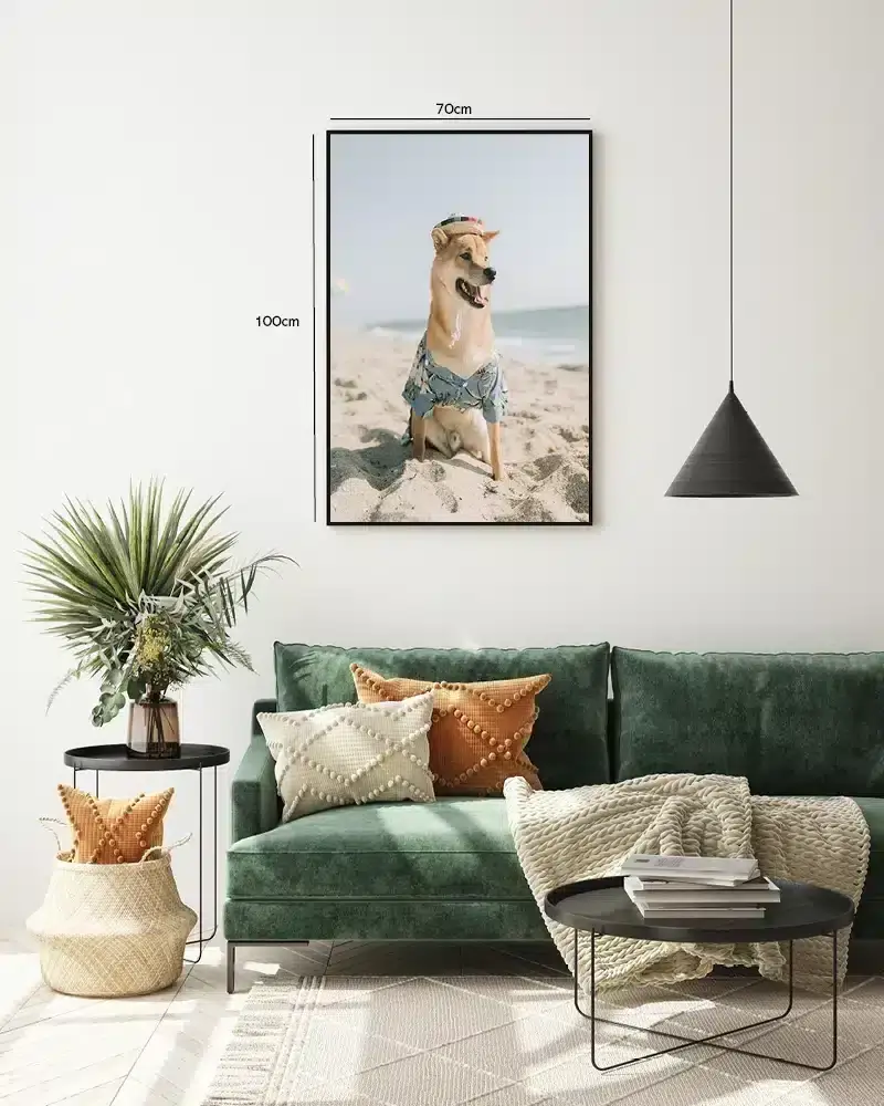 Sommerhund på Stranden Plakat